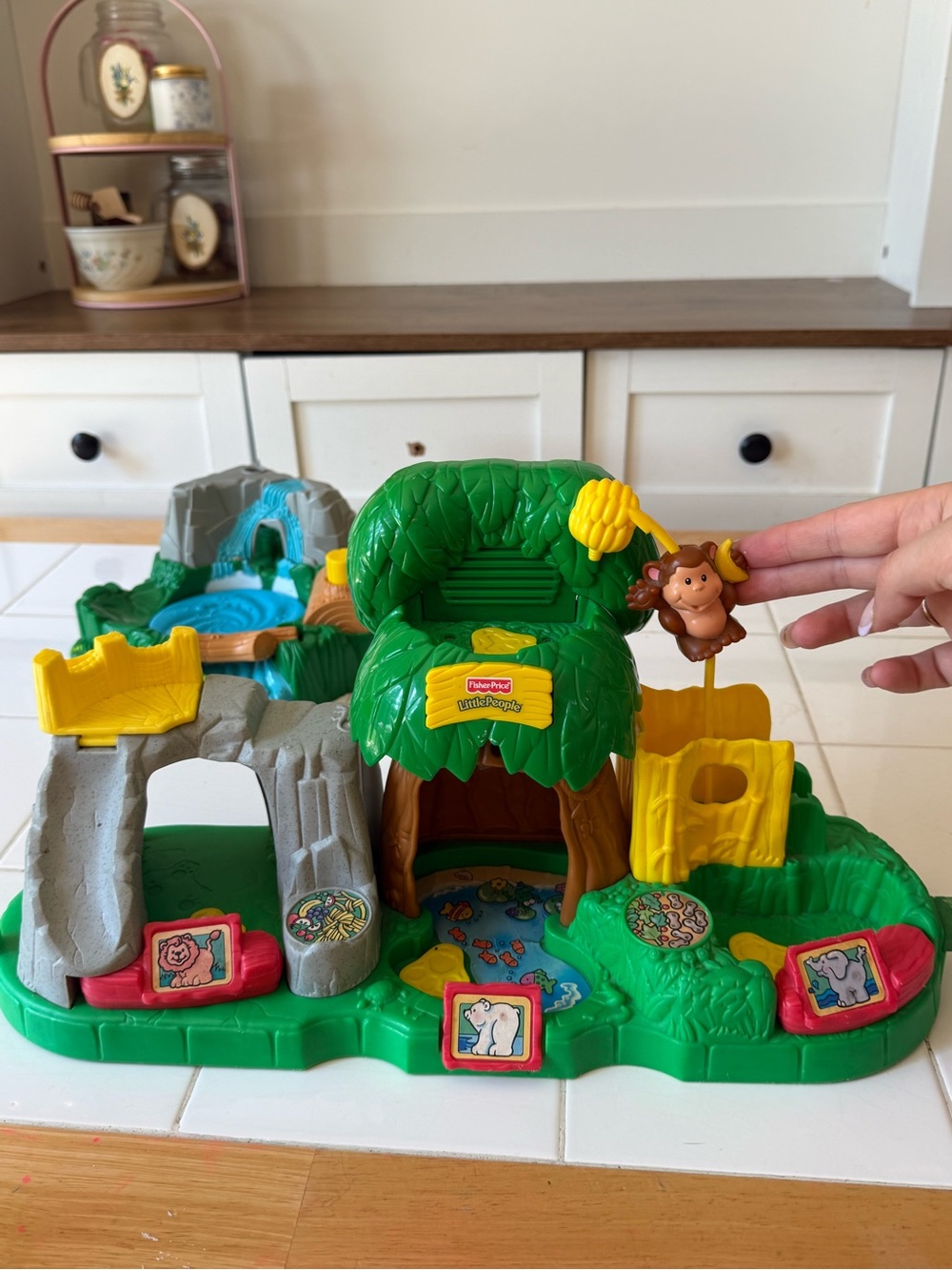Vintage Fisher-Price Little People Zoo Animal Playsets 1998 & 2001 TESTED WORKS! - Picture 4 of 16